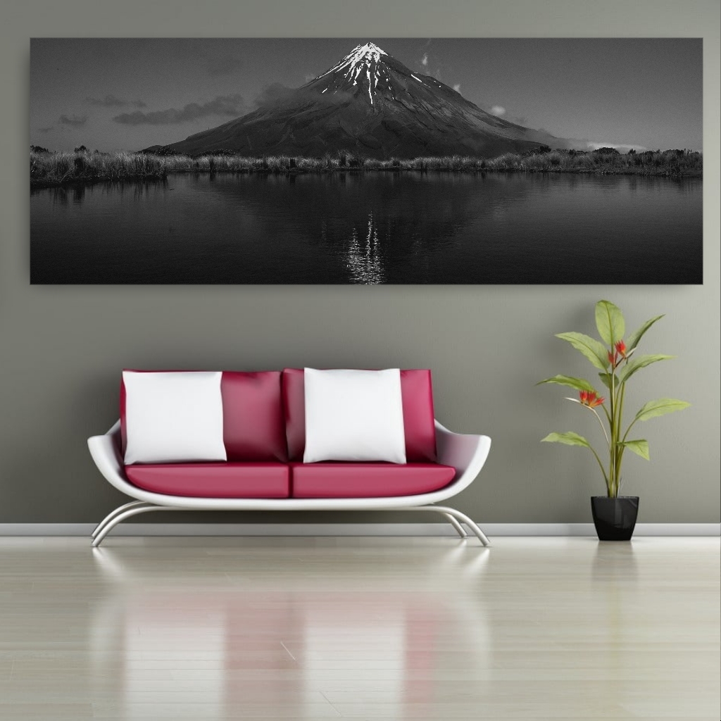 تابلو بوم طرح نمای کوه در شب مدل SDB3514