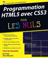 خرید و دانلود نسخه کامل کتاب Programmation HTML5 avec CSS3 pour les nuls