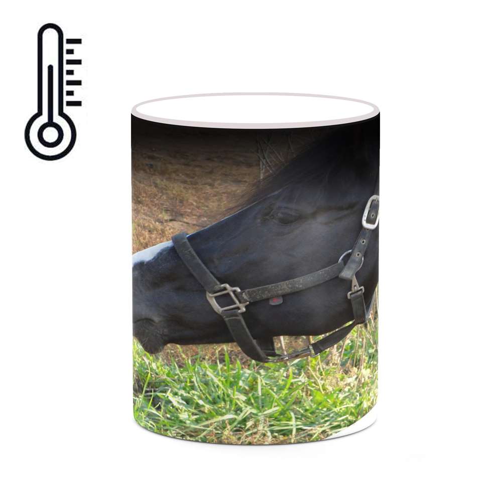 ماگ حرارتی کاکتی طرح اسب مدل mgh19245