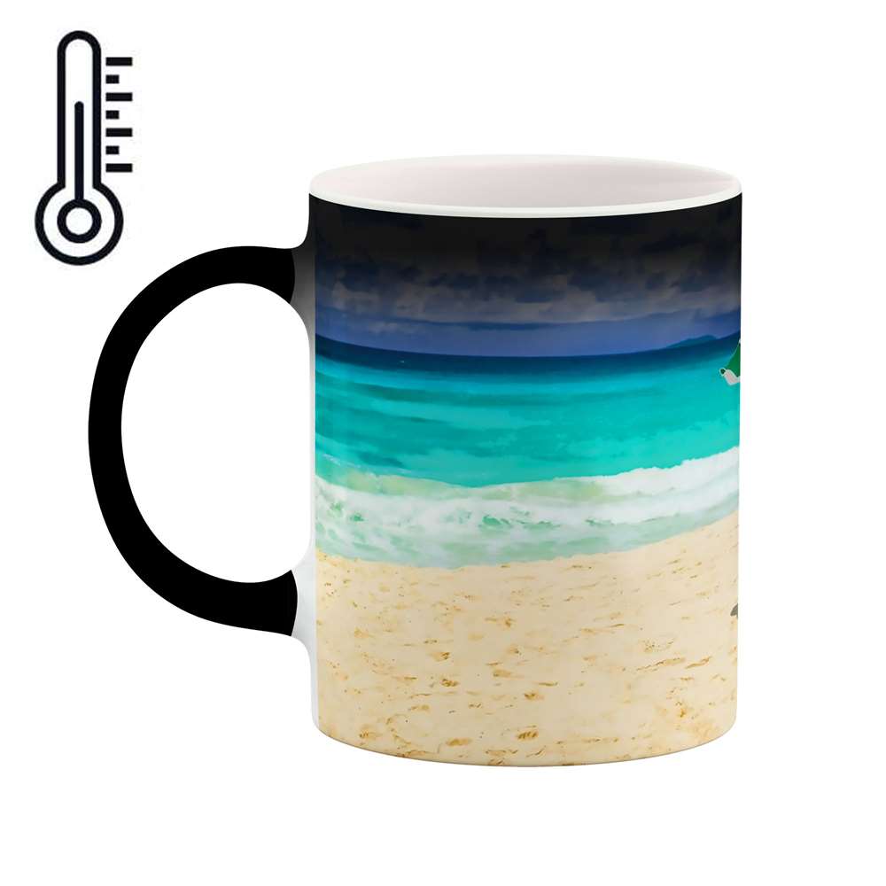 ماگ حرارتی طرح ساحل دریا مدل mgh04123