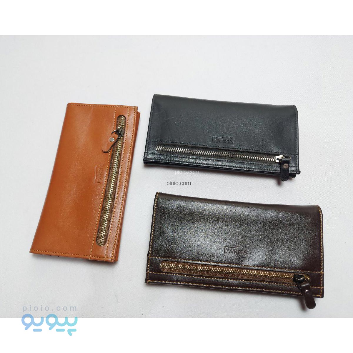 کیف پول چرم طبیعی کد62079 تک و عمده