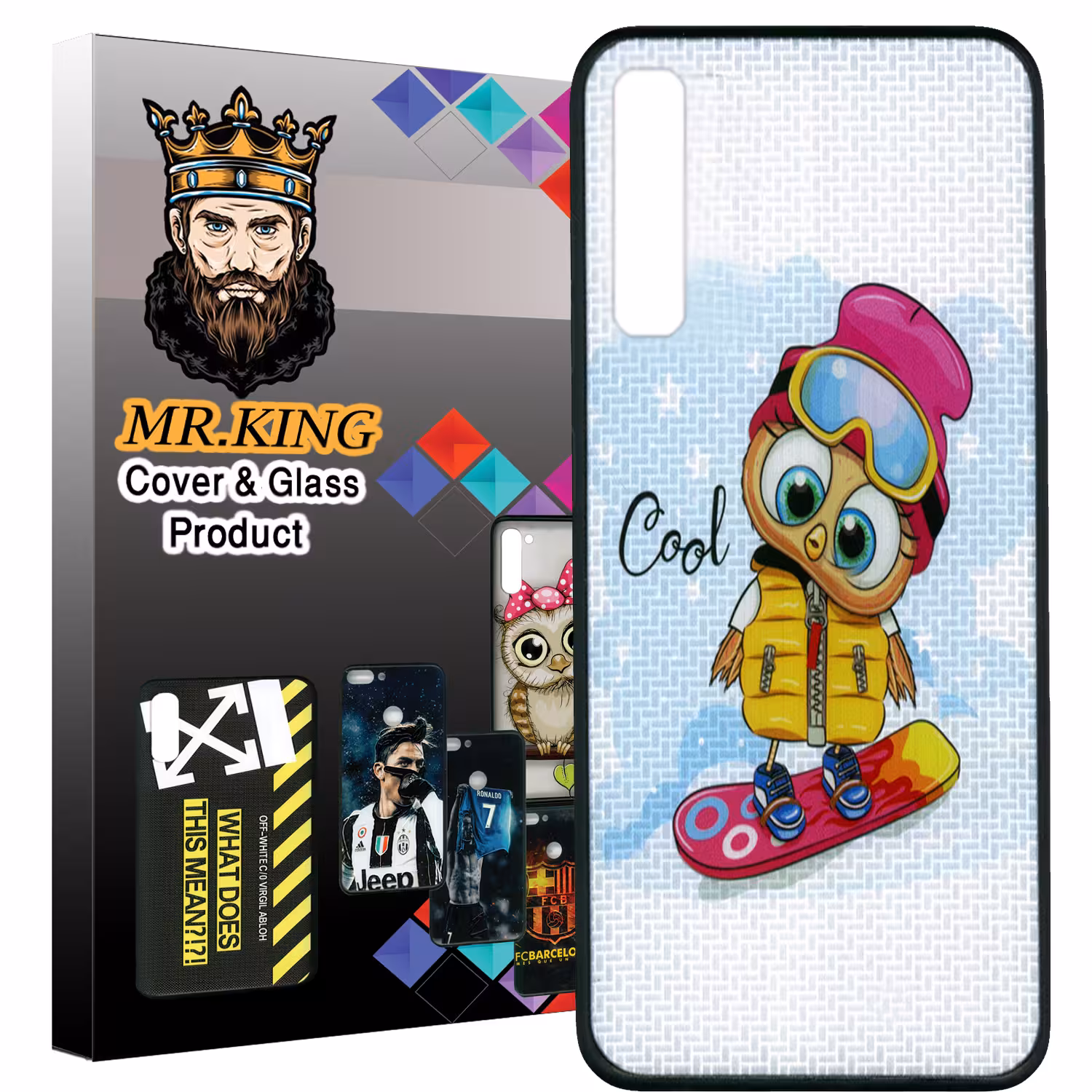 کاور مستر کینگ طرح جوجو کد 4348 مناسب برای گوشی موبایل سامسونگ Galaxy A50 / A50S / A30S