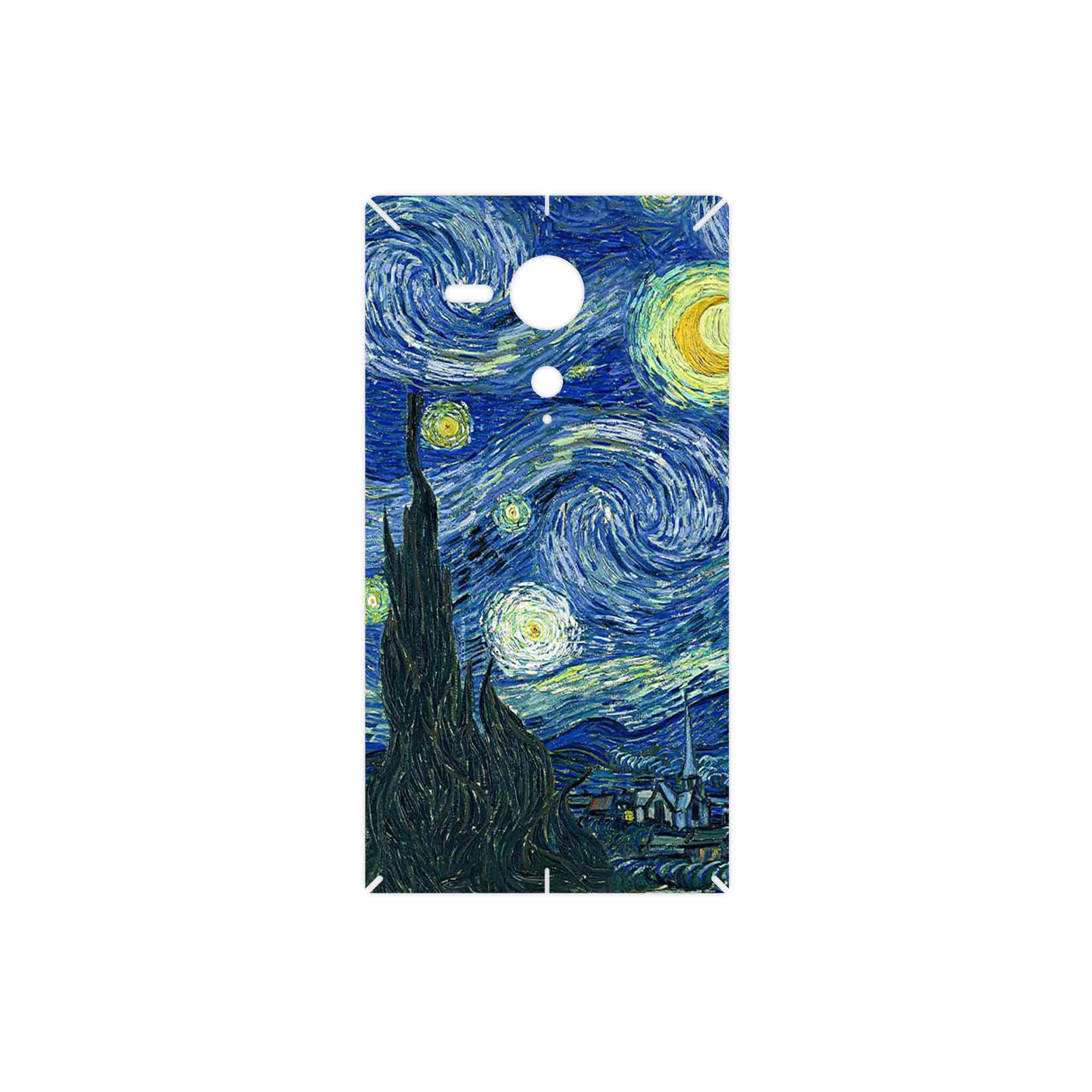برچسب پوششی ماهوت مدل The Starry Night of van Gogh مناسب برای گوشی موبایل سونی Xperia SP