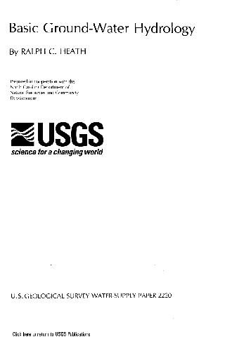  دانلود کتاب Basic Ground - Water Hydrology, 1987 - دانلود کتاب های دانشگاهی