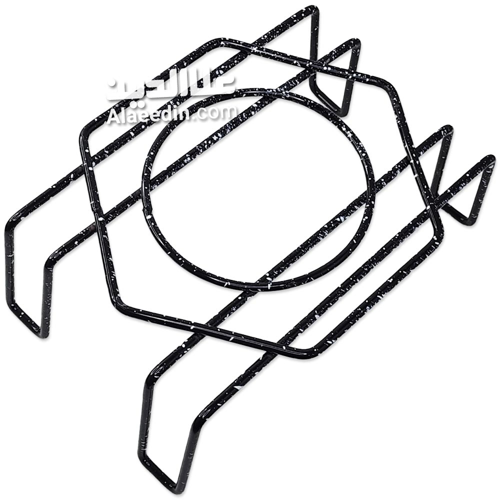 چهار پایه روگازی و زیر قابلمه ای لعابی چند کاره