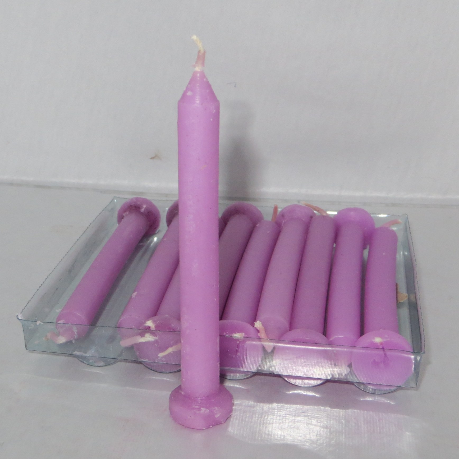 شمع 10 سانتی بنفش (10 عددی)