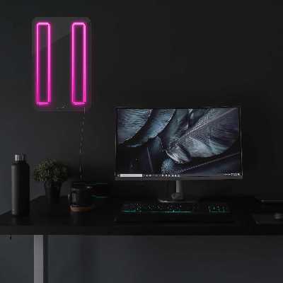 چراغ دیواری نئون دیزاین مدل Pause_PN