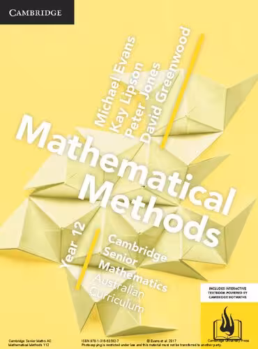 خرید و دانلود نسخه کامل کتاب CSM AC Mathematical Methods Year 12