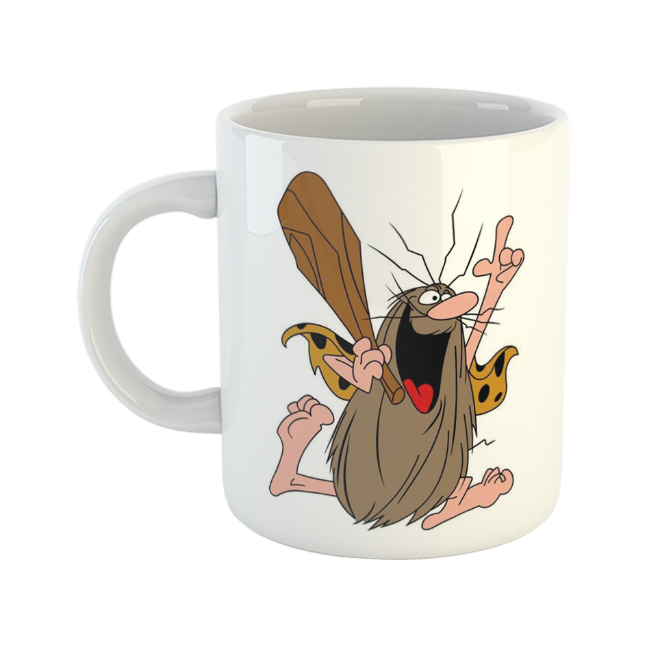 ماگ طرح کارتونی مدل عصرحجر