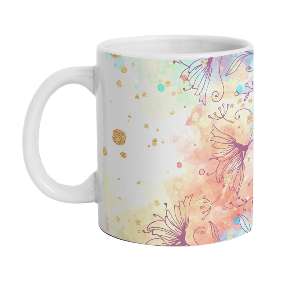 ماگ دارلی طرح گل مدل M391