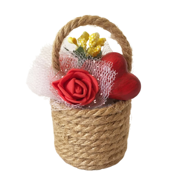 گیفت عروسی مدل سبد گل کد 520 بسته 10 عددی