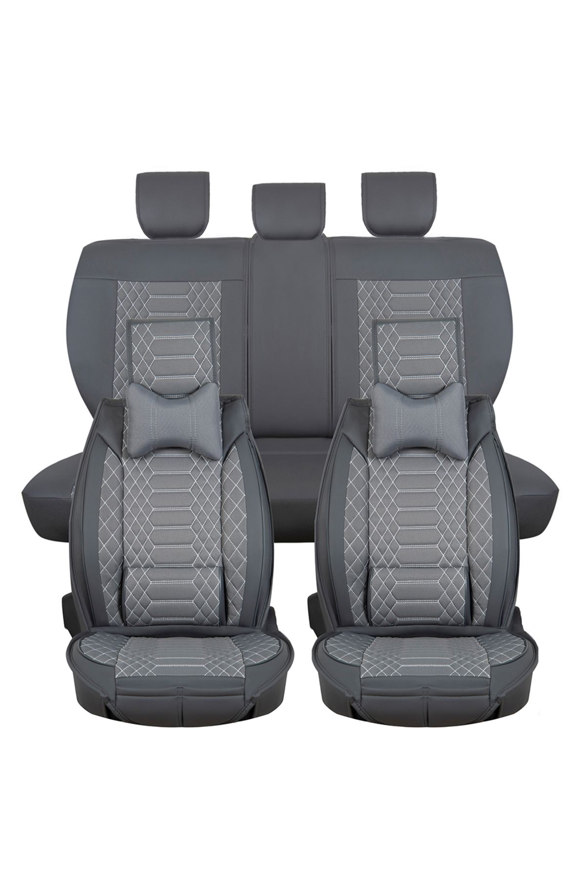 روکش صندلی خودرو TOYOTA COROLLA HB 2019 و رنگ دودی سازگار با اتومبیل سلطنتی جلوی عقب مجموعه جلو Stil