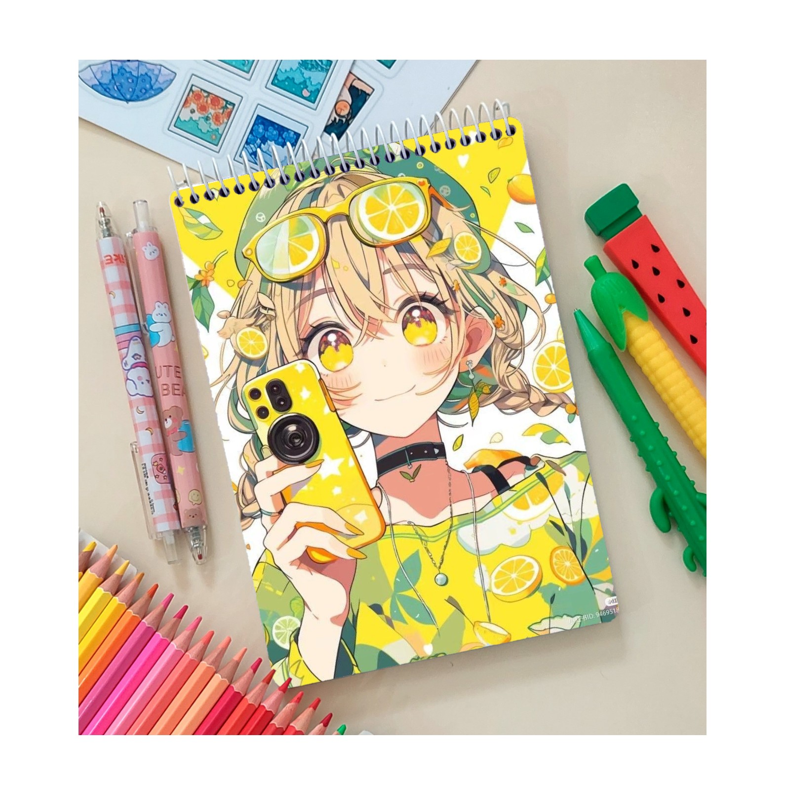 دفتر  نقاشی و طراحی کرافت طرح انیمه ای دخترانه 23