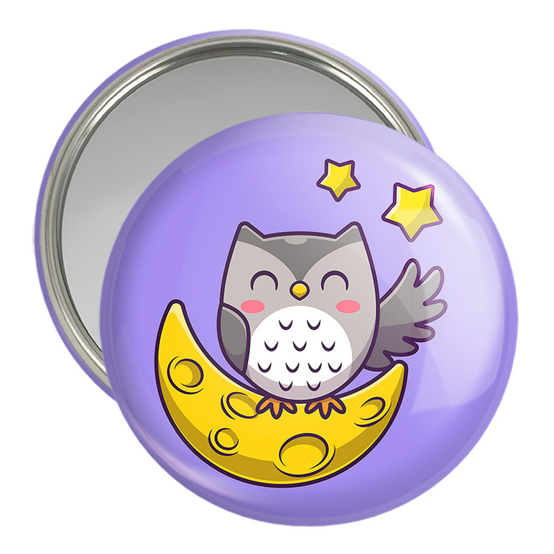 آینه جیبی خندالو مدل حیوانات بامزه جغد کد 25416