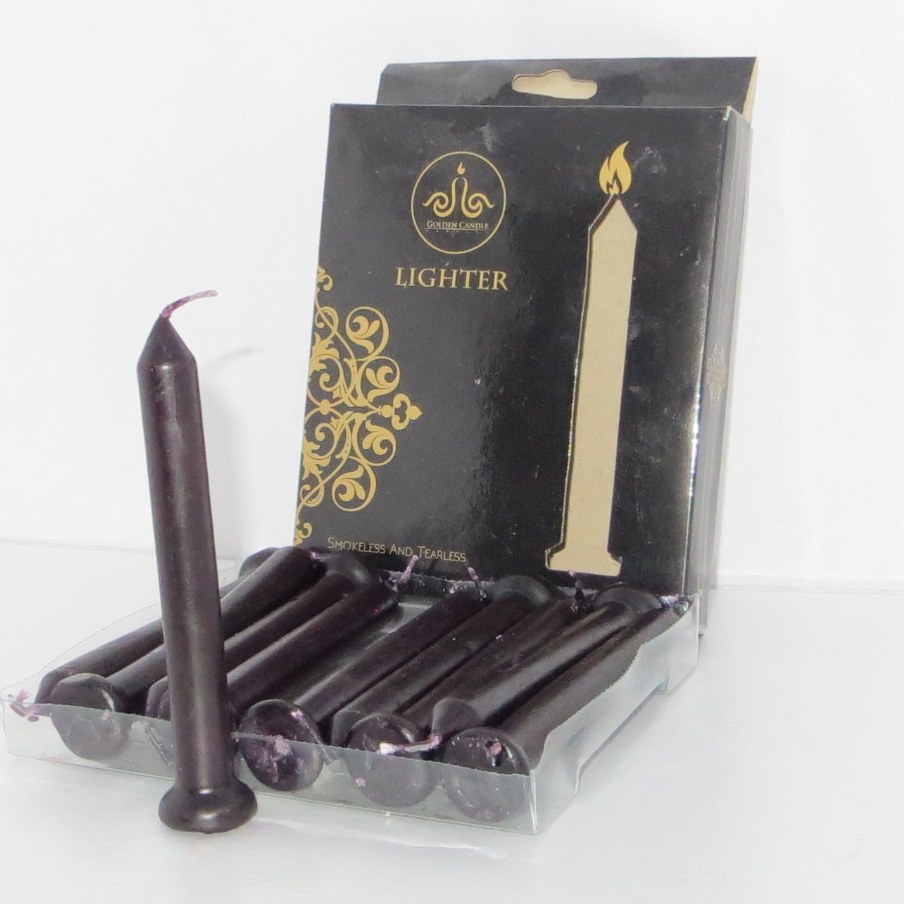 شمع 10 سانتی مشکی (10 عددی)