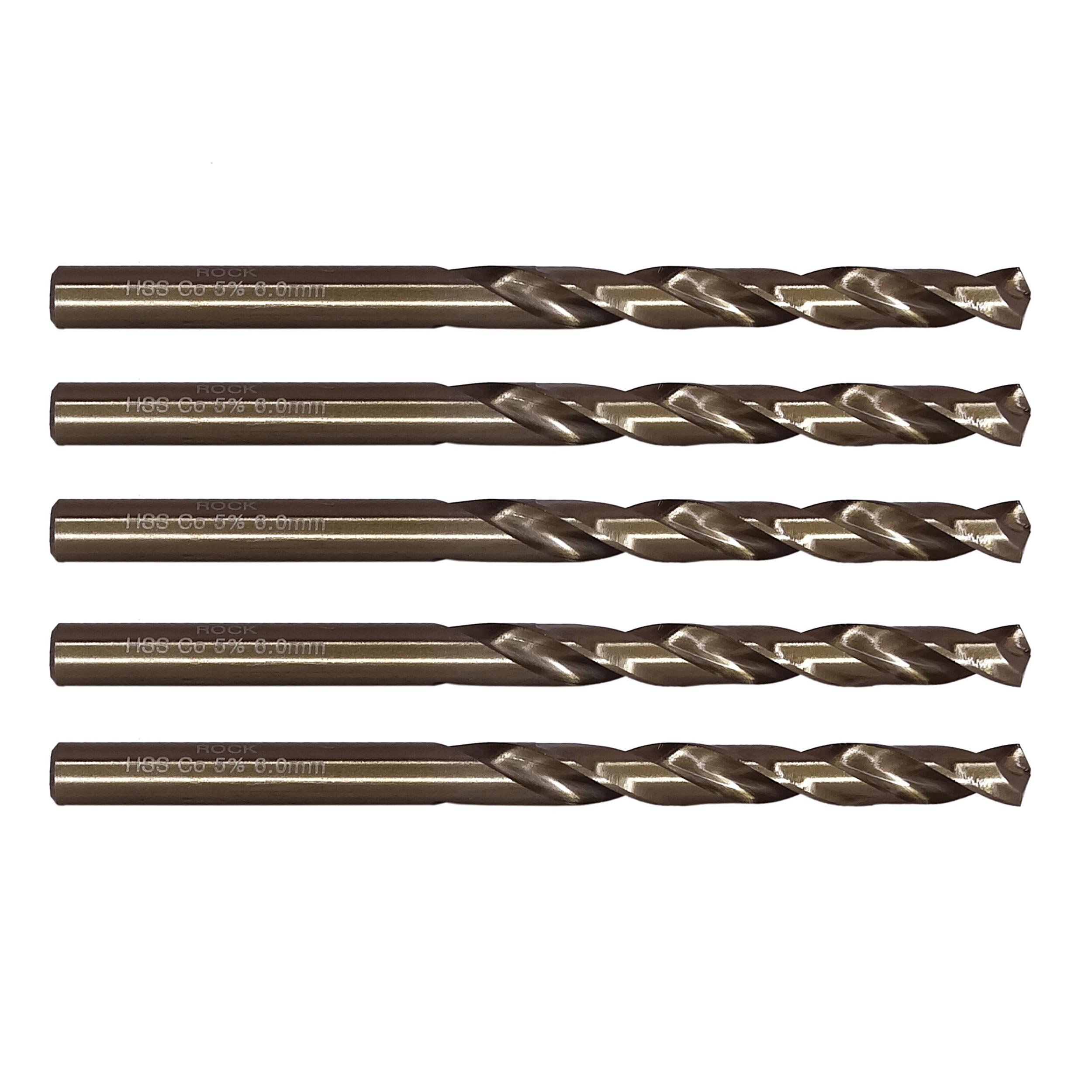 مته فلز کبالت راک مدل ART-RK-6mm سایز 6 میلی متر  مجموعه 5 عددی