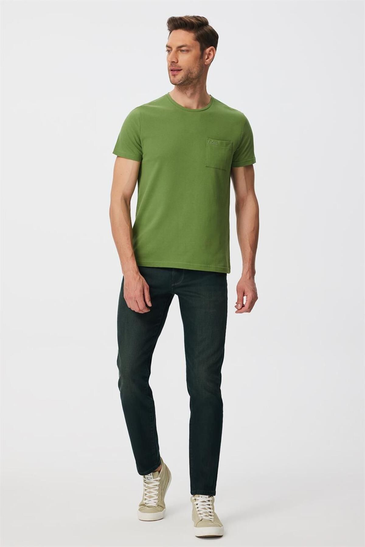 شلوار جین سبز مردانه جگر Ferb Plasma Stone Lee Cooper