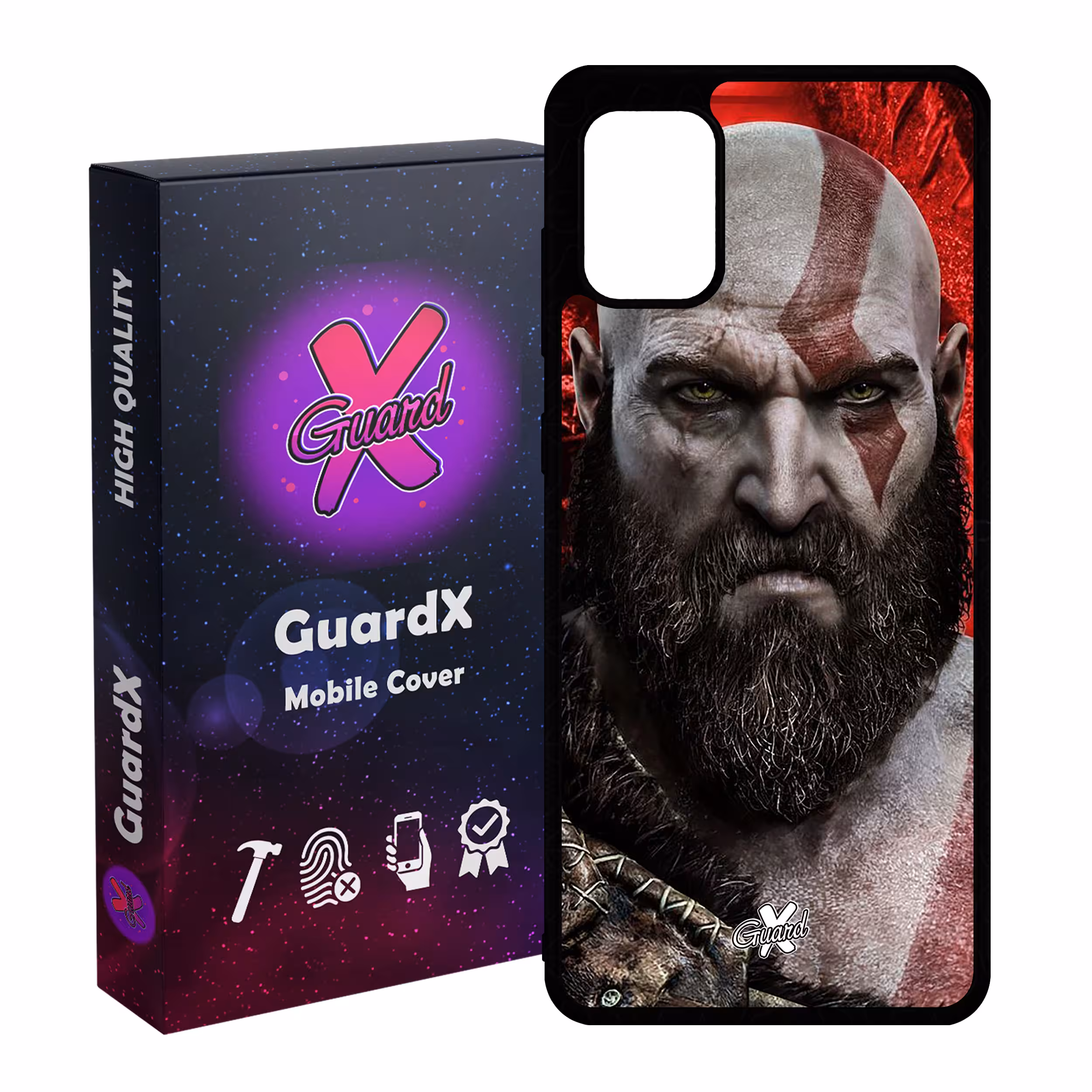 کاور گارد ایکس طرح God of War مدل Glass10035 مناسب برای گوشی موبایل سامسونگ Galaxy A31