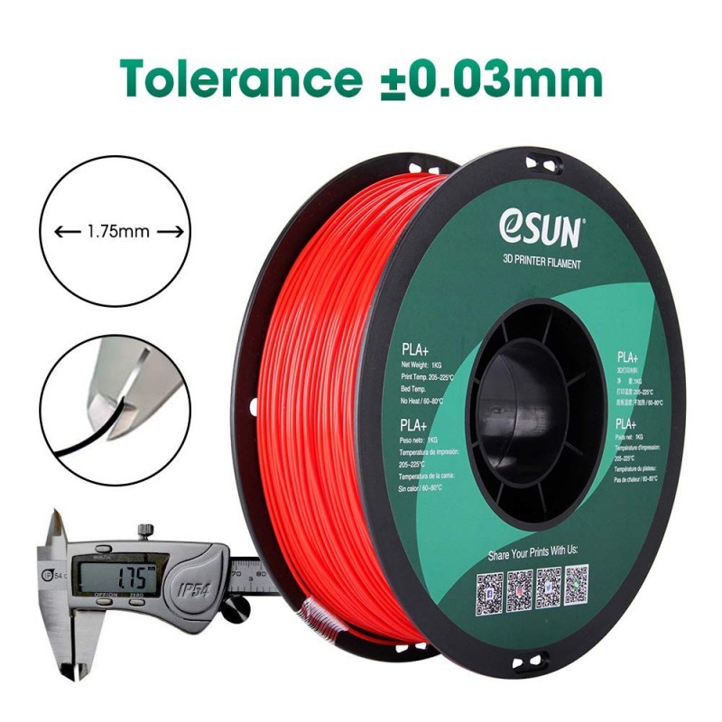 فیلامنت پرینتر سه بعدی مدل pla ایسان رنگ قرمز 