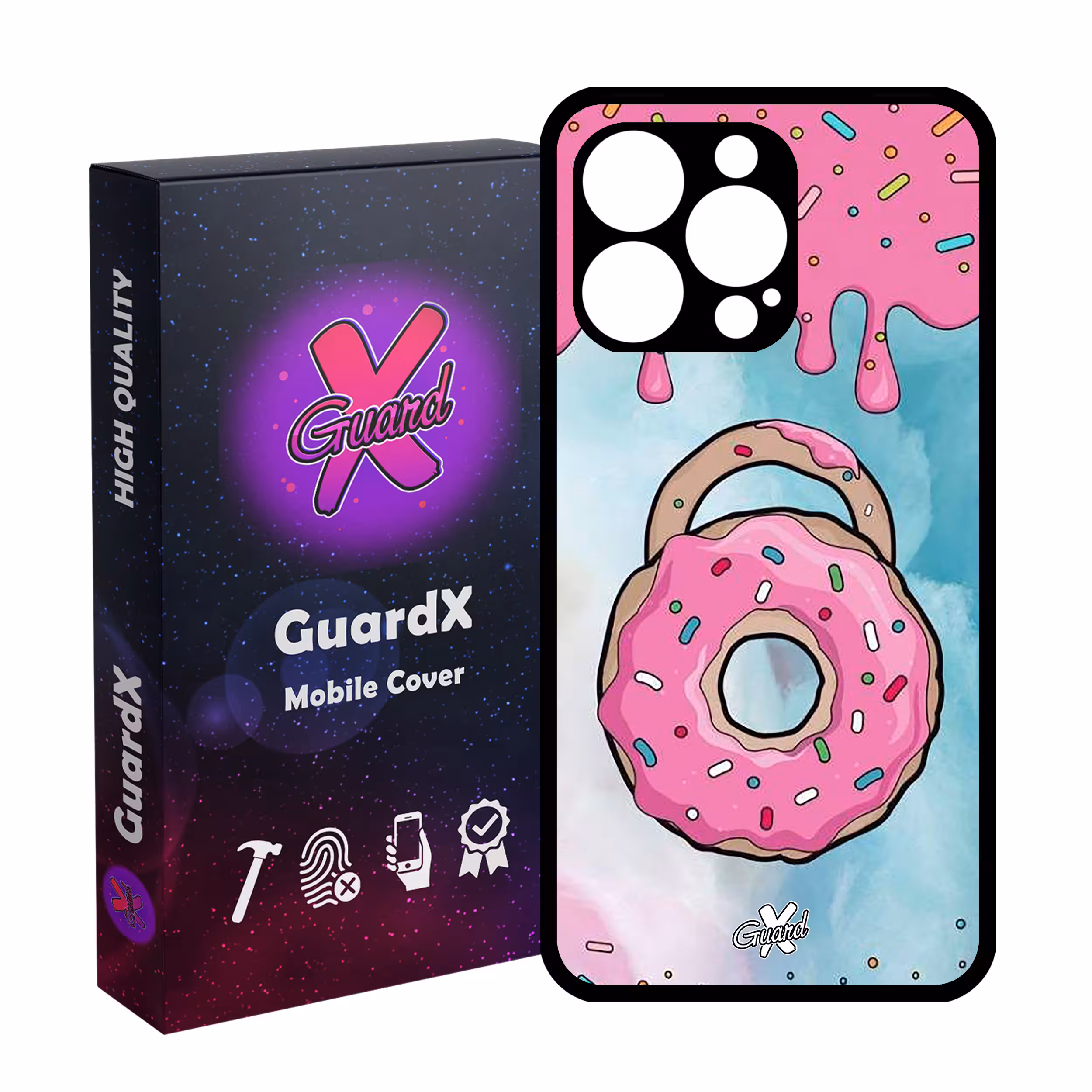 کاور گارد ایکس طرح Donut مدل Glass10069 مناسب برای گوشی موبایل اپل iPhone 13 Pro