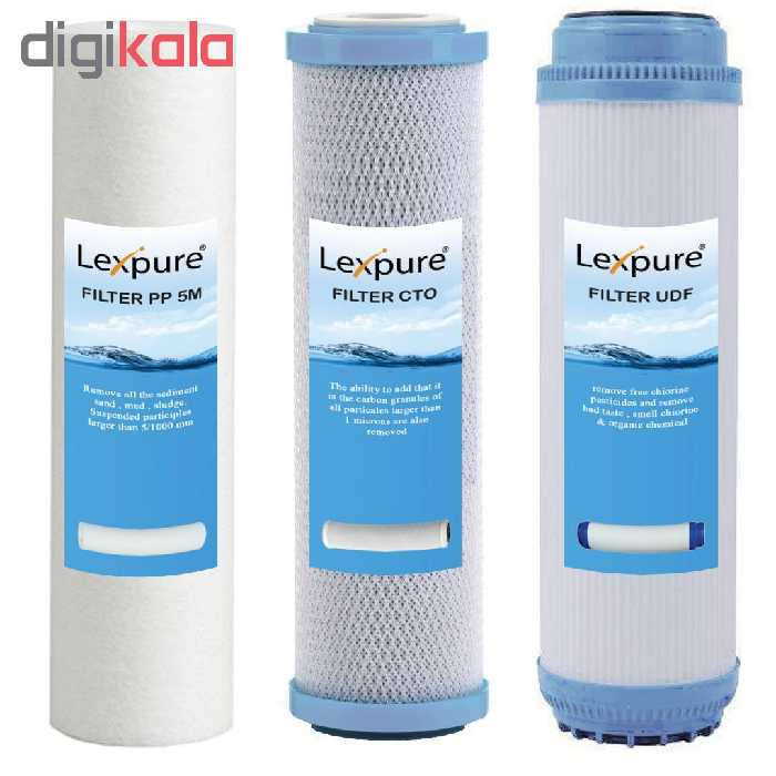 فیلتر دستگاه تصفیه کننده آب مدل LX-F700 مجموعه 7 عددی