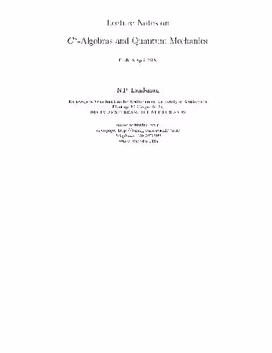 خرید و دانلود نسخه کامل کتاب Lecture Notes on C-algebras and Quantum Mechanics. [jnl article]