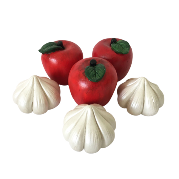 دکوری مدل سیب و سیر هفت سین کد 569 مجموعه 6 عددی