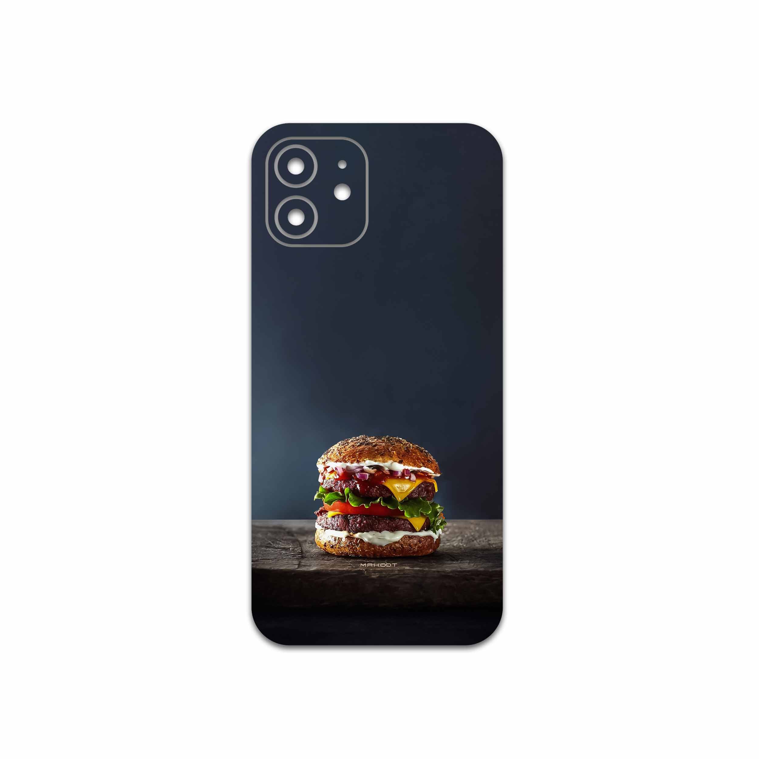 برچسب پوششی ماهوت مدل Hamburger مناسب برای گوشی موبایل اپل iPhone 12