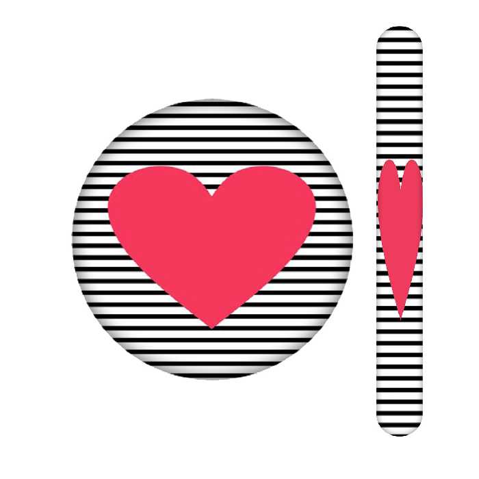 سوهان ناخن مندیکس مدل قلب کد 130 به همراه آینه جیبی