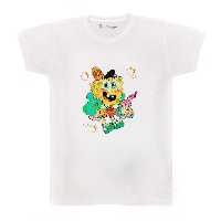 تی شرت بچگانه پرمانه طرح باب اسفنجی کد pmt.3391