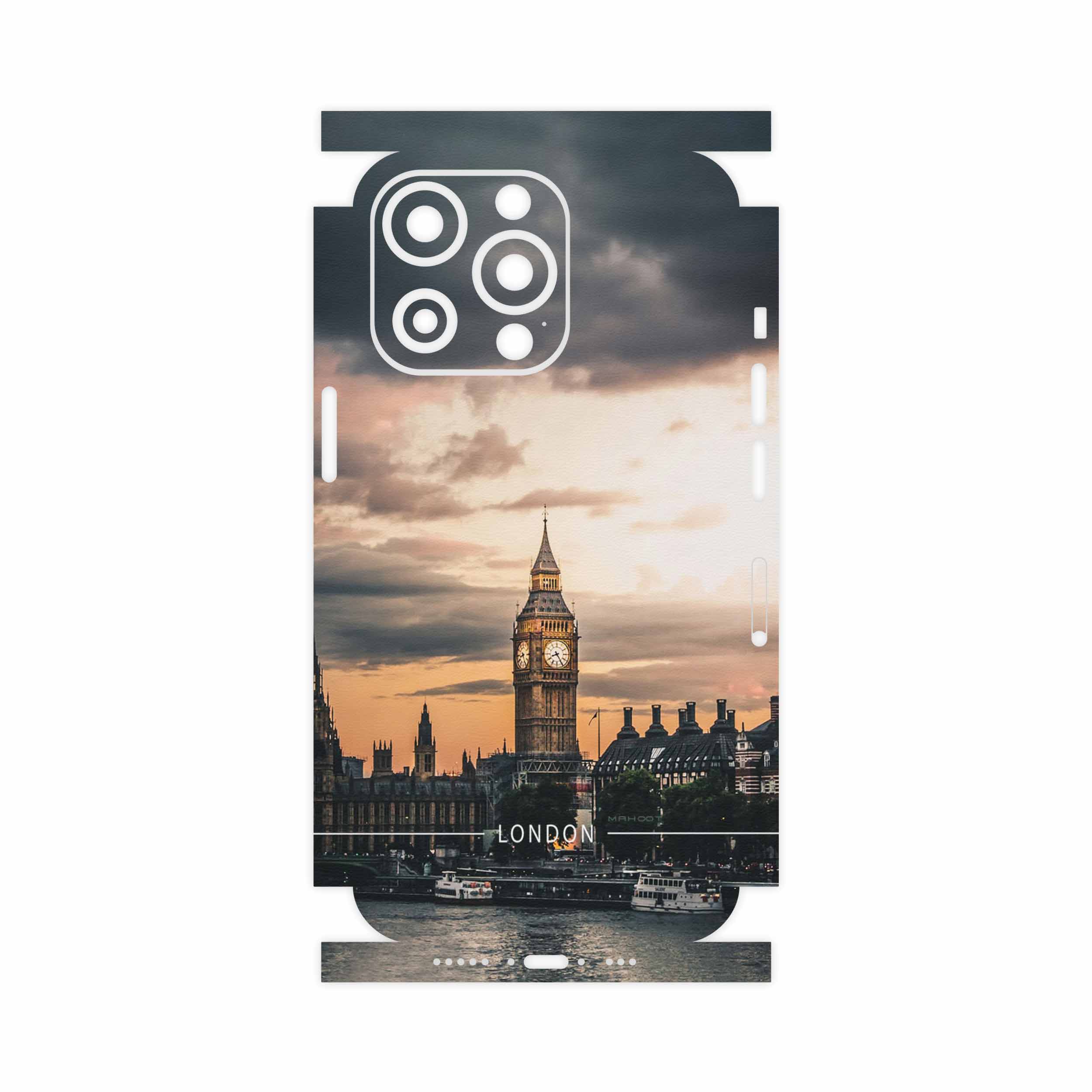 برچسب پوششی ماهوت مدل London-City-FullSkin مناسب برای گوشی موبایل اپل iphone 13 Pro