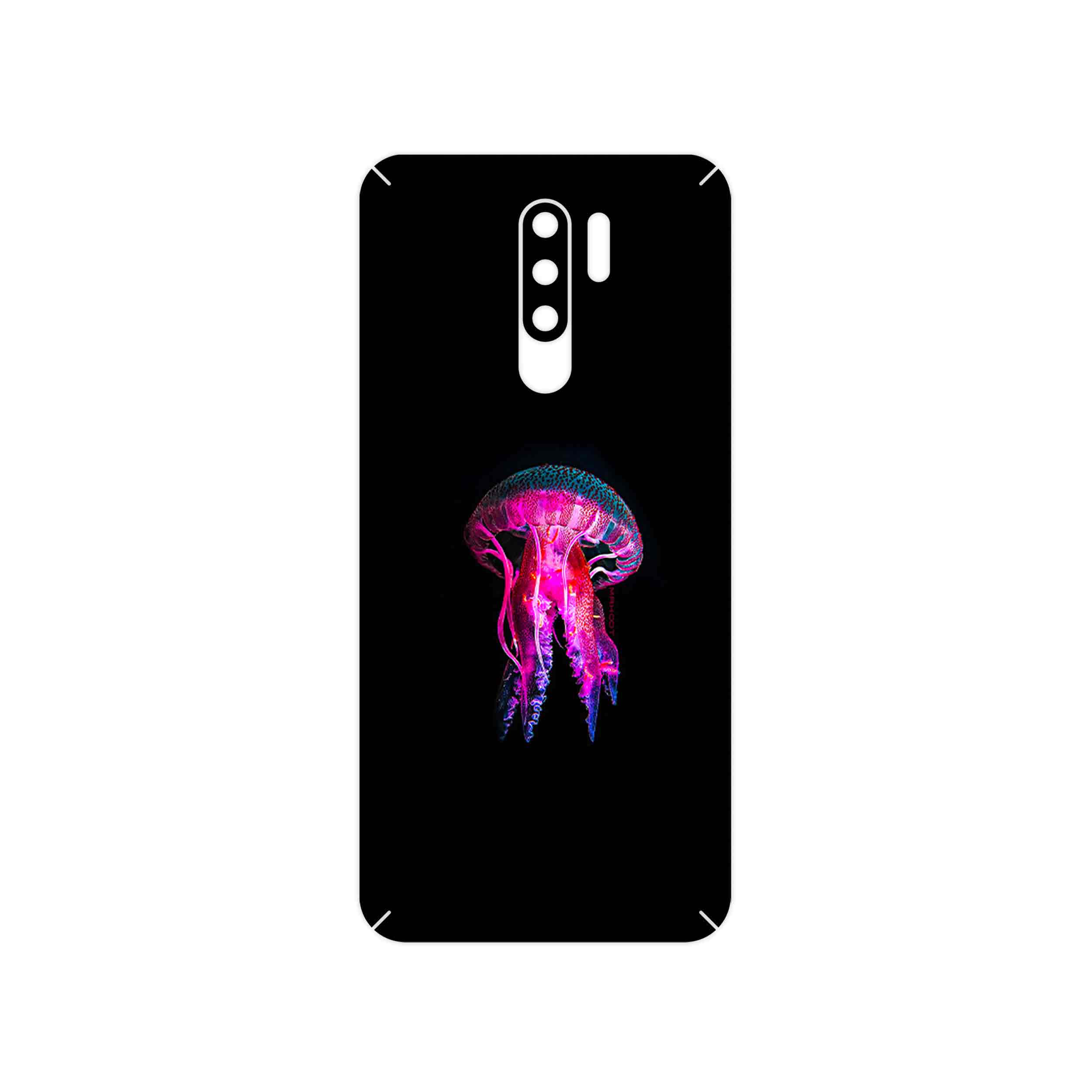 برچسب پوششی ماهوت مدل jellyfish مناسب برای گوشی موبایل شیائومی Redmi 9