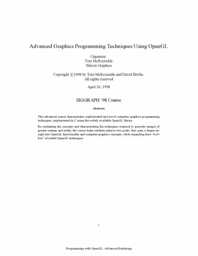 خرید و دانلود نسخه کامل کتاب Advanced Graphics Programming Techniques Using OpenGL