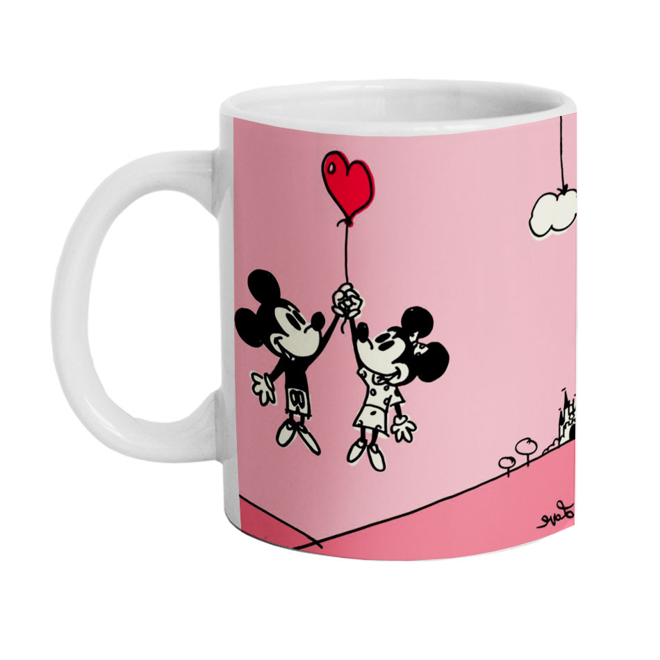 ماگ دارلی طرح عاشقانه میکی موس مدل MG1645