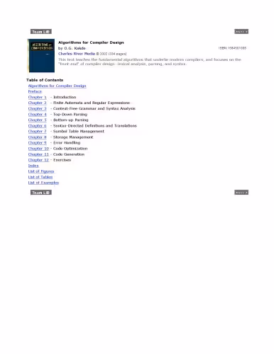 خرید و دانلود نسخه کامل کتاب Algorithms for compiler design