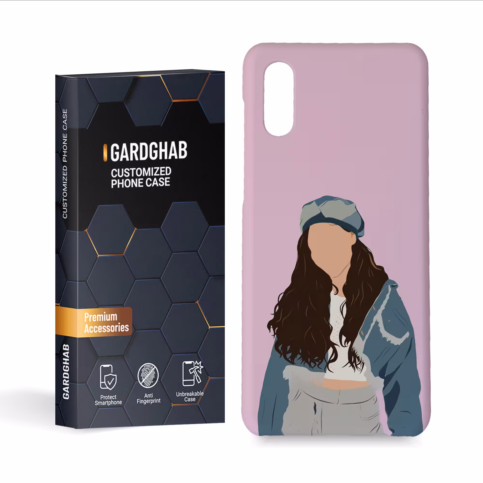 کاور گارد قاب مدل دخترانه مناسب برای گوشی موبایل سامسونگ galaxy a02 