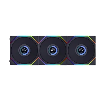 فن کیس لیان لی مدل UNI FAN TL LCD 120 Black • بسته 3 عددی