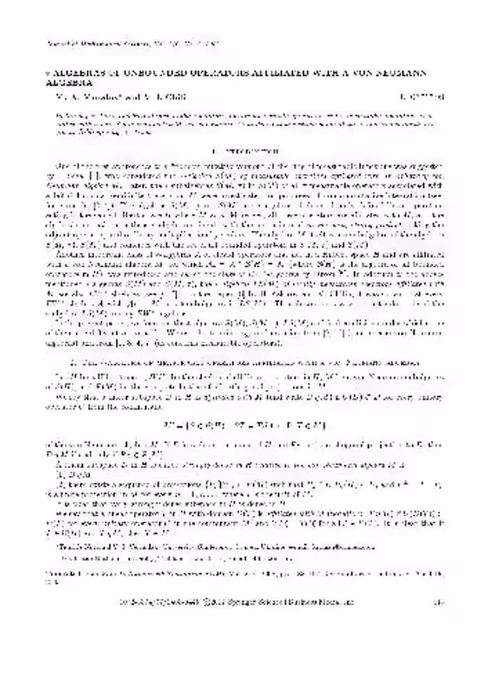 خرید و دانلود نسخه کامل کتاب *-algebras of unbounded operators affiliated with a von Neumann algebra