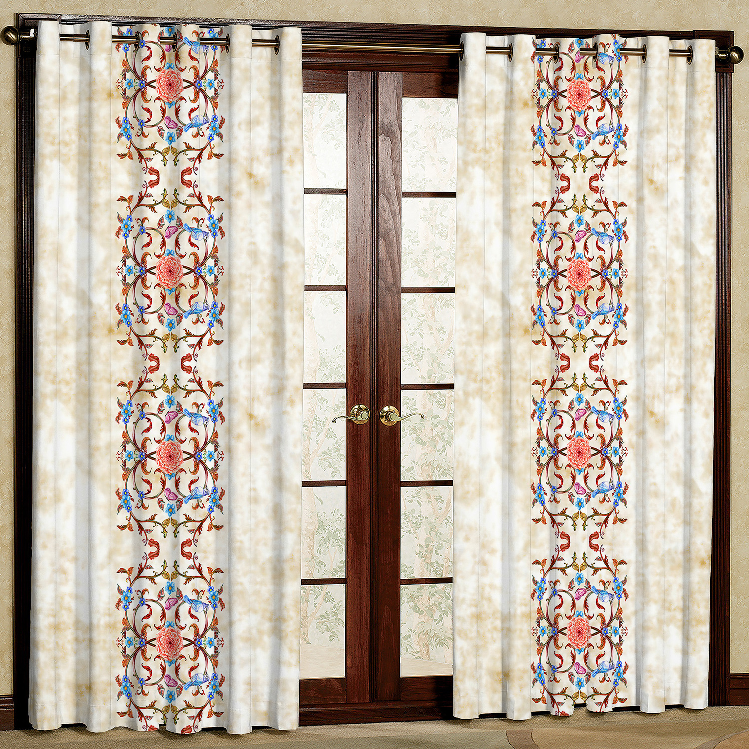 پرده مدل مخمل پانچی کد 4102 سایز 200x140 سانتی متر