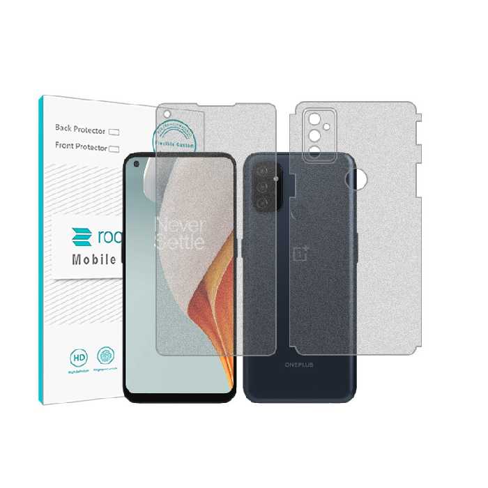 محافظ صفحه نمایش مات راک اسپیس مدل HyMTT مناسب برای گوشی موبایل وان پلاس Nord N100 به همراه محافظ پشت گوشی | کالا برتری