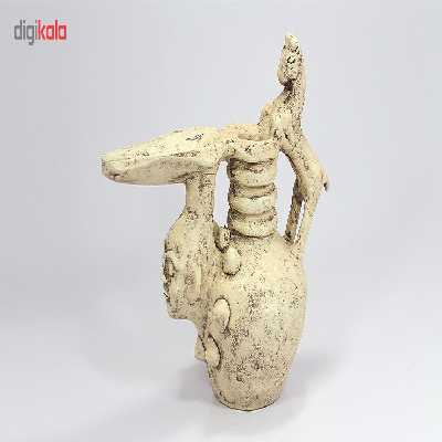 قوری سفالی طرح سر انسان