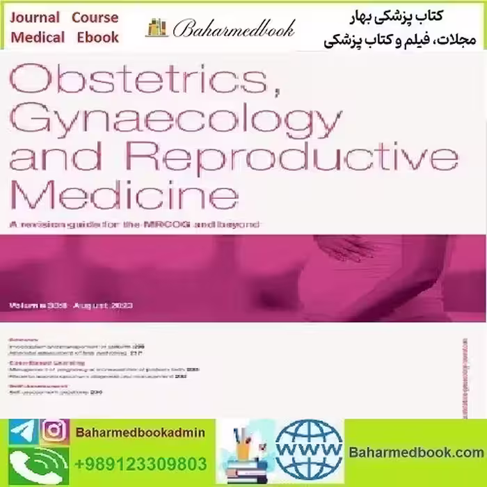 Obstetrics Gynaecology &amp; Reproductive Medicine Volume 30 Is