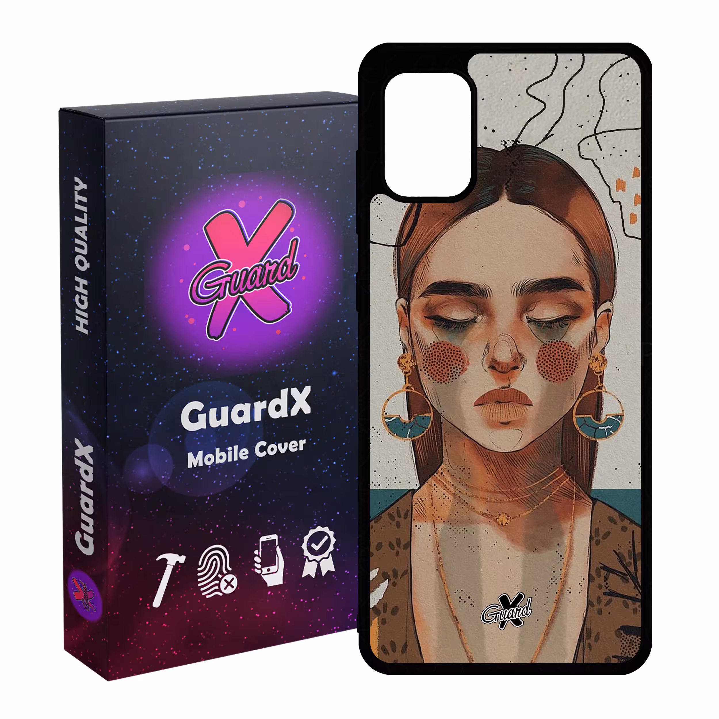 کاور گارد ایکس طرح دختر مدل Glass10318 مناسب برای گوشی موبایل سامسونگ Galaxy A31