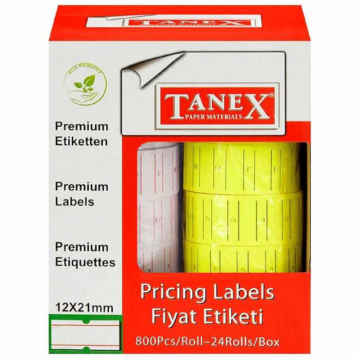 برچسب قیمت تانکس مدل پریمیوم بسته 24 عددی