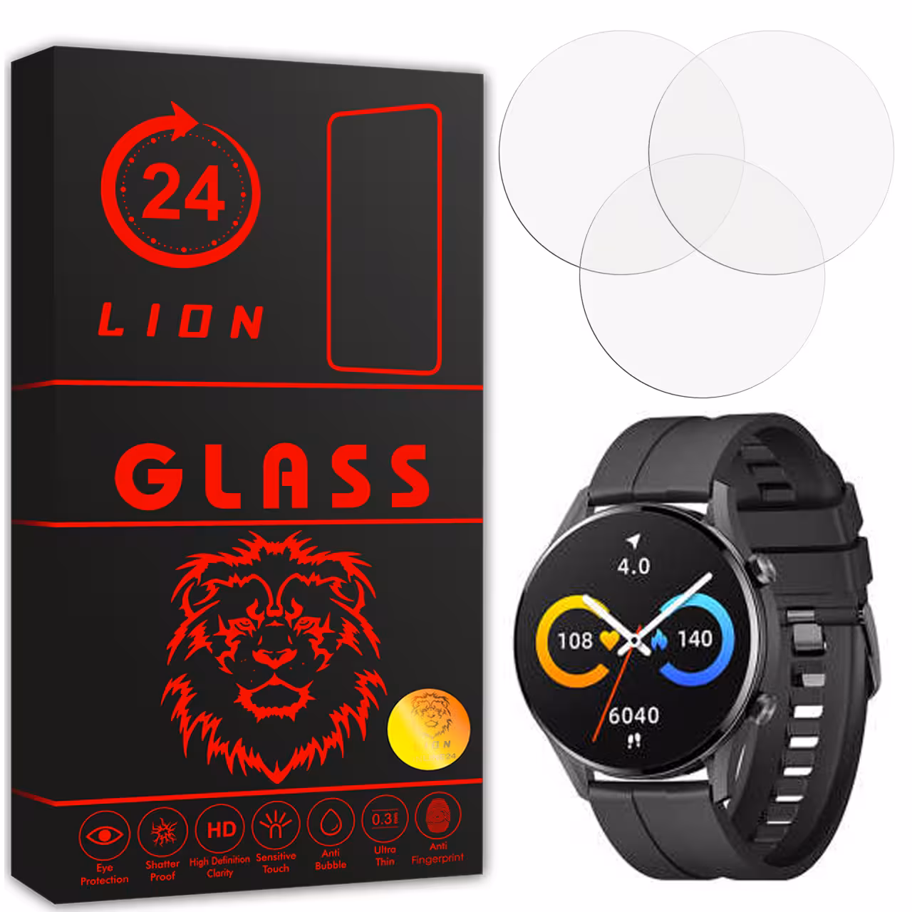 محافظ صفحه نمایش لاین مدل RB007 مناسب برای ساعت هوشمند شیائومی Smart Watch Imilab W12 بسته سه عددی