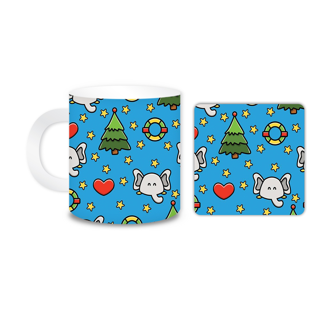 ماگ مدل فیل کد 1821 به همراه زیر لیوانی