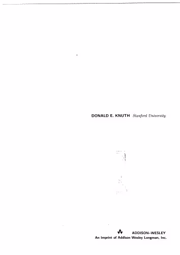 خرید و دانلود نسخه کامل کتاب The art of computer programming I
