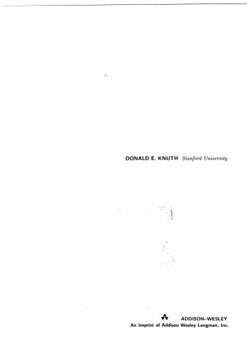 خرید و دانلود نسخه کامل کتاب The art of computer programming I
