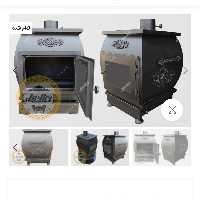 بخاری هیزمی کف و سقف چدن