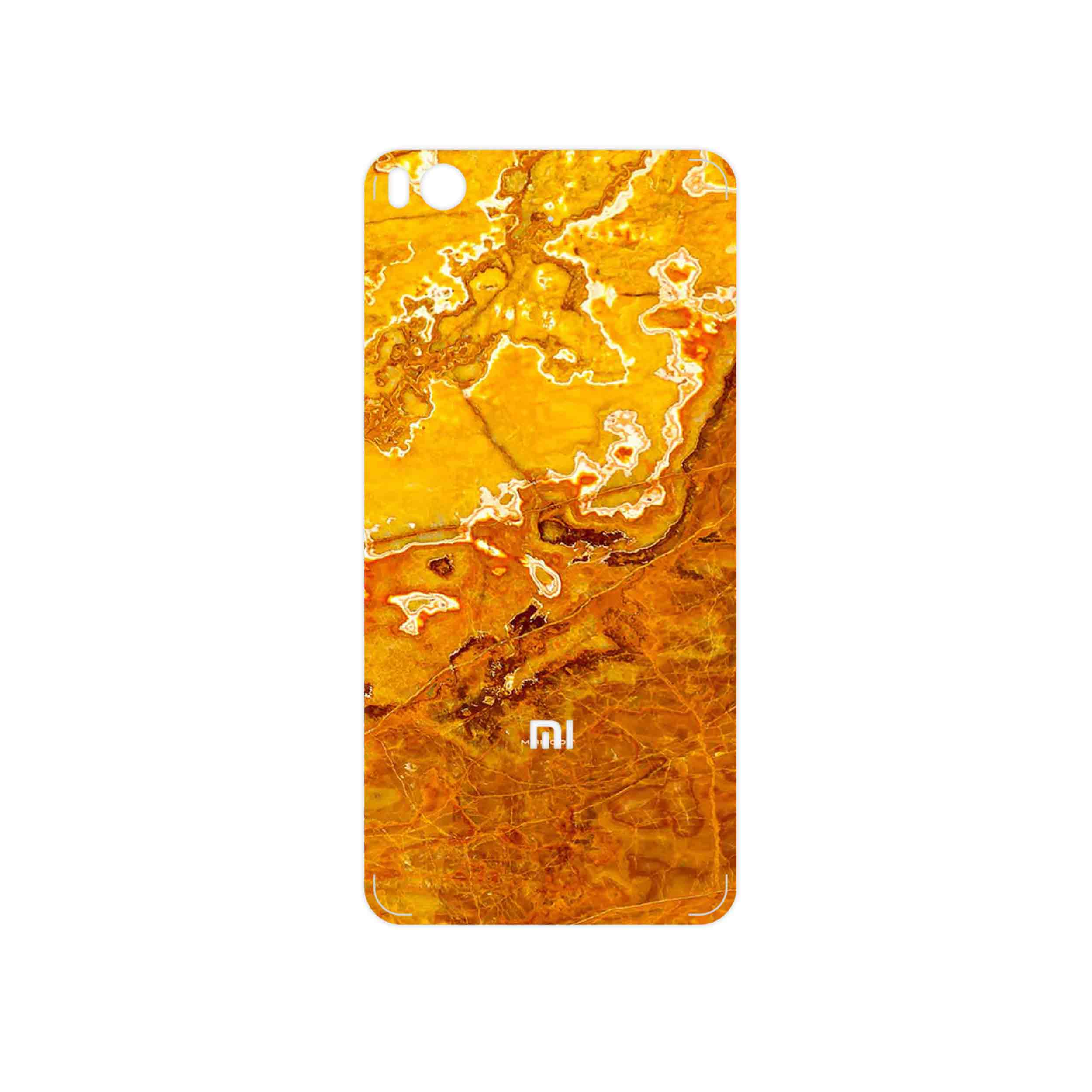 برچسب پوششی ماهوت مدل Gold Marble مناسب برای گوشی موبایل شیائومی Mi 5s